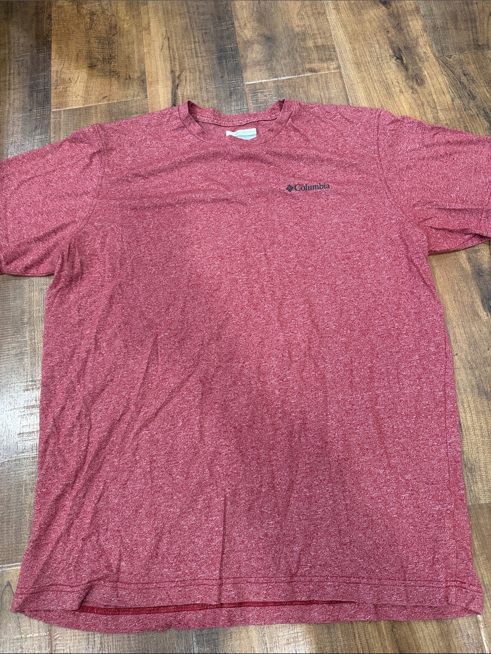 Columbia Men's Heather Red Short Sleeve Tee